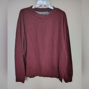 ORVIS Men's Burgundy Pullover Sweater Shirt Size XL
